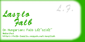 laszlo falb business card